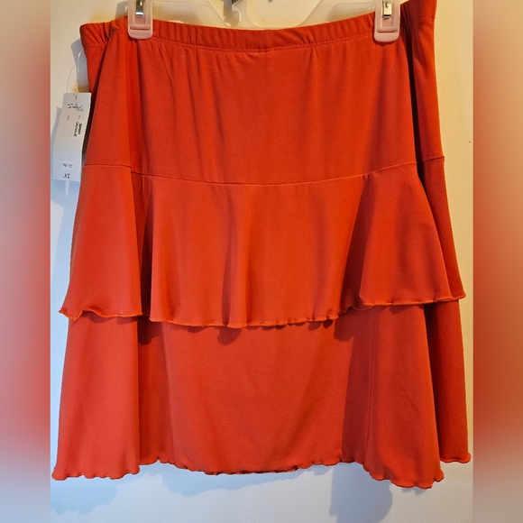 Women's Fashque Studio Stretch Ruffle Skort Size XL - Picture 3 of 5